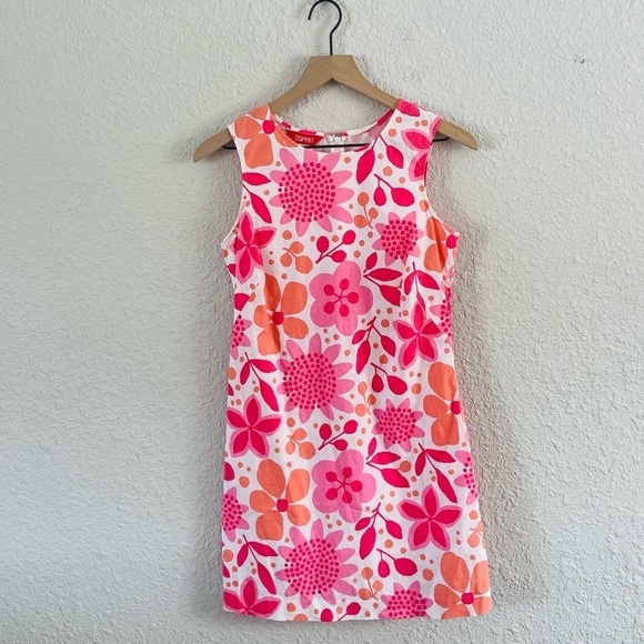 Vintage Y2K ESPRIT Pink Floral Dress - Picture 1 of 10